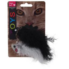 Hračka myš šuštiaca s catnipom mix 11cm 2ks
