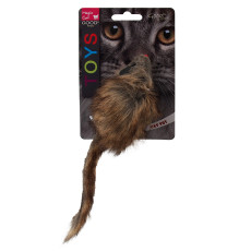 Hračka myš plyšová gigant s catnipom 21 cm