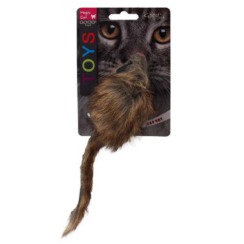 Hračka myš plyšová gigant s catnipom 21 cm