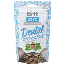 Brit Care snack pre mačky Dental 50g