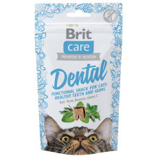 Brit Care snack pre mačky Dental 50g