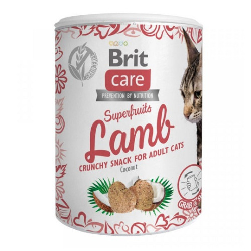 Brit Care snack pre mačky Superfruits jahňa 100g Brit Care snack pre mačky Superfruits jahňa 100g