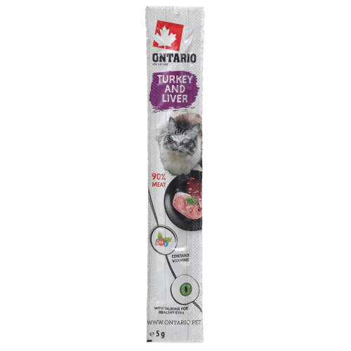 ONTARIO Stick for cats Turkey Liver 5g ONTARIO Stick for cats Turkey Liver 5g