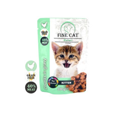 FINE CAT kapsička v omáčke pre mačiatka 100 g