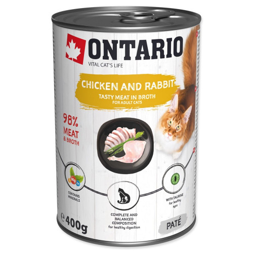 Ontario konzerva Chicken & Rabbit 400g Ontario konzerva Chicken & Rabbit 400g