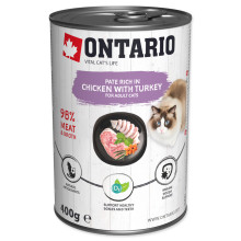 Ontario konzerva Chicken with Turkey 400g