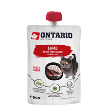 Ontario mäsová pasta pre mačky jahňa 90 g