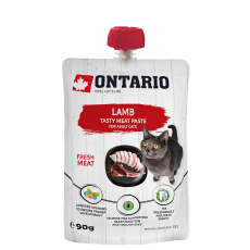Ontario mäsová pasta pre mačky jahňa 90 g