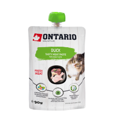 Ontario mäsová pasta pre mačky kačka 90 g