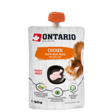 Ontario mäsová pasta pre mačky kura 90 g