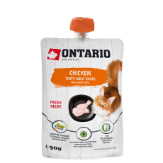 Ontario mäsová pasta pre mačky kura 90 g