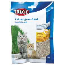 Tráva pre mačky - jemná náhradná náplň 100g