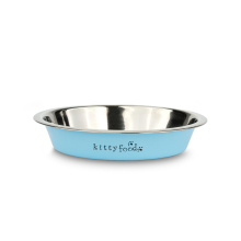 Nerezová miska Kitten - modrá