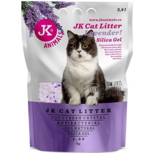 JK Litter Silica gel - lavender 1,6kg/3,8 l
