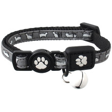 Obojok Active Cat Reflective XS čierny 1x19-31 cm