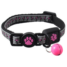 Obojok Active Cat Reflective XS ružový 1x19-31 cm