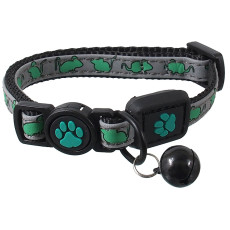 Obojok Active Cat Reflective XS limetka 1x19-31 cm