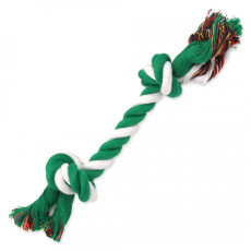 Bavlnený uzol zeleno-biely 25cm, 2knoty