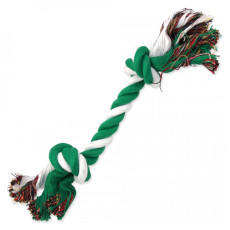 Bavlnený uzol zeleno-biely 30cm, 2knoty