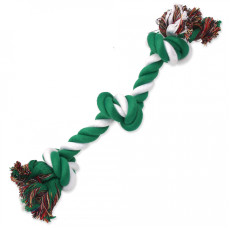 Bavlnený uzol zeleno-biely 40cm, 3knoty
