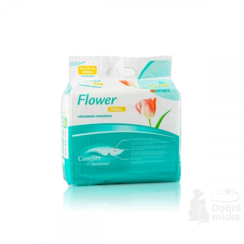 Flower absorpčné podložky S 60 x 40 cm (25 ks) Flower absorpčné podložky S 60 x 40 cm (25 ks)