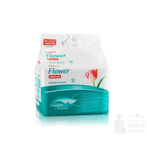 Flower absorpčné podložky M 60 x 60 cm (25 ks) Flower absorpčné podložky M 60 x 60 cm (25 ks)