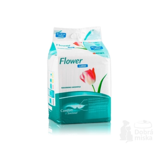 Flower absorpčné podložky L 60 x 90 cm (25 ks) Flower absorpčné podložky L 60 x 90 cm (25 ks)