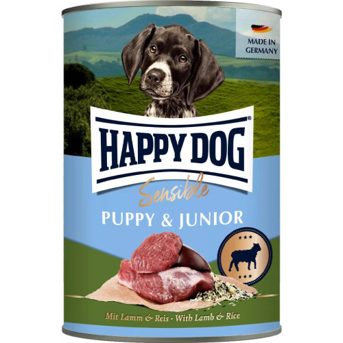 Happy Dog Sensible Puppy & Junior 400 g - jahňacie