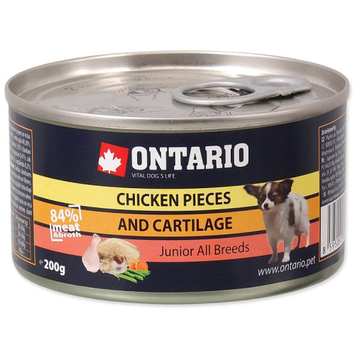 ONTARIO Junior Chicken Pieces Cartilage 200g ONTARIO Junior Chicken Pieces Cartilage 200g