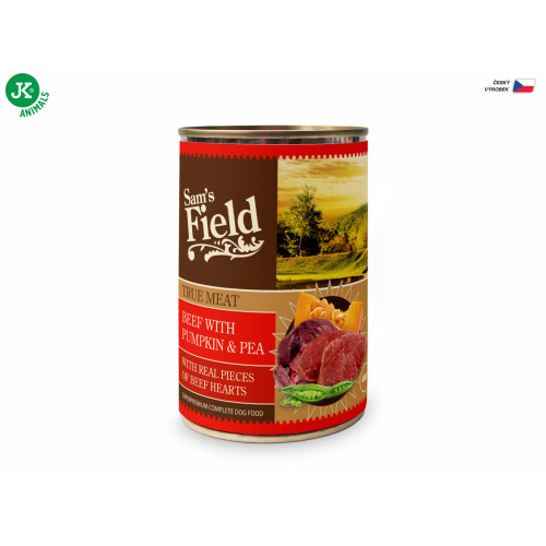Sam's Field superprémiová konzerva z pravého hovädzieho mäsa, 400 g Sam's Field superprémiová konzerva z pravého hovädzieho mäsa, 400 g