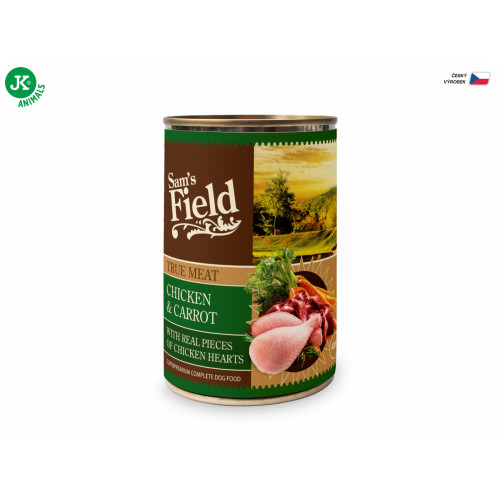 Sam's Field superprémiová konzerva z pravého kuracieho mäsa, 400 g Sam's Field superprémiová konzerva z pravého kuracieho mäsa, 400 g