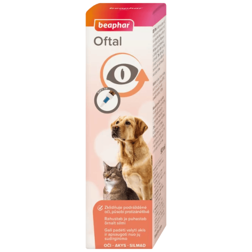 Beaphar Oftal 50ml - očné kvapky Beaphar Oftal 50ml - očné kvapky