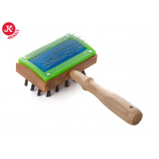 JK Obojstranná drevená kefa 16x9cm