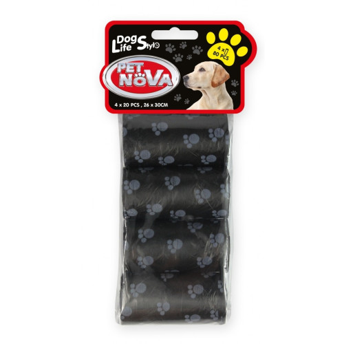 Pet Nova vrecká na exkrementy - čierne