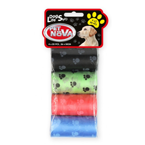 Pet Nova vrecká na exkrementy - farebné