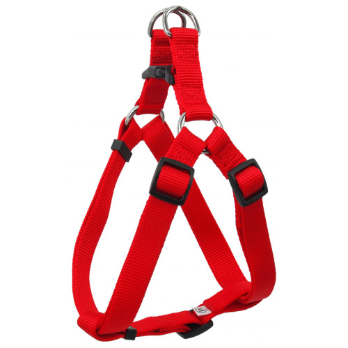 Postroj Classic M červený 2x53-77cm Postroj Classic M červený 2x53-77cm