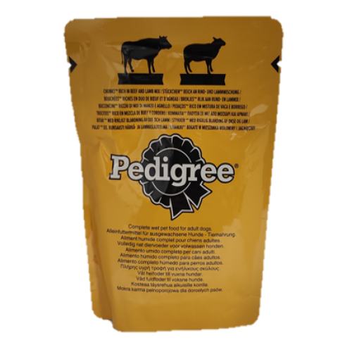 Pedigree kapsička pre psa - zmes hovädzieho a jahňacieho 100g Pedigree kapsička pre psa - zmes hovädzieho a jahňacieho 100g