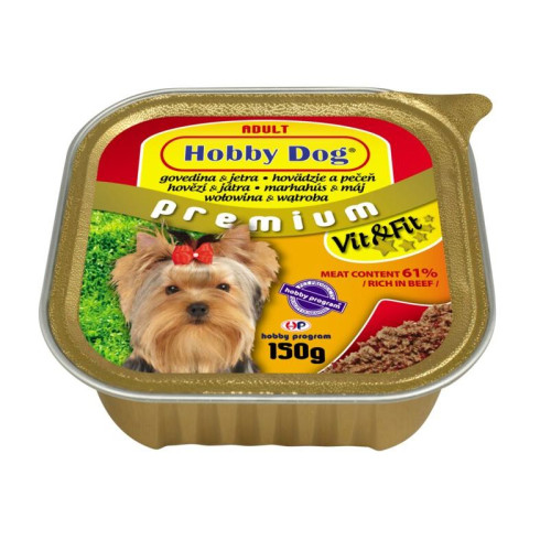 Hobby Dog - hovädzie/pečeň 150g Hobby Dog - hovädzie/pečeň 150g