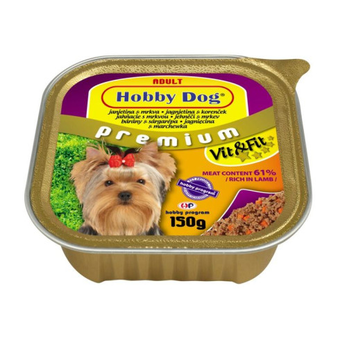 Hobby Dog - jahňacie/mrkva 150g Hobby Dog - jahňacie/mrkva 150g