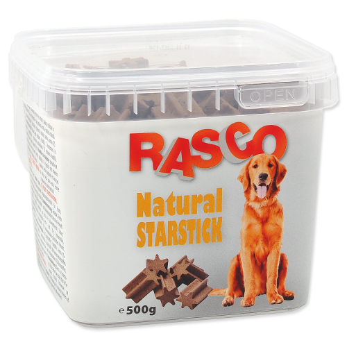 Pochutka Rasco starStick natural 2,5cm 500g Pochutka Rasco starStick natural 2,5cm 500g