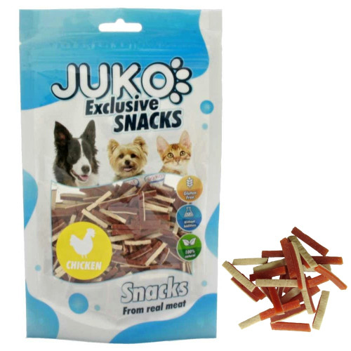 Juko Mini Trhané Kuracie Mäso 70g Juko Mini Trhané Kuracie Mäso 70g
