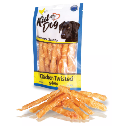 Kid dog kuracie prsia v špirále 80 g Kid dog kuracie prsia v špirále 80 g