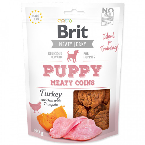 Brit Jerky Puppy Turkey Meaty Coins 80g Brit Jerky Puppy Turkey Meaty Coins 80g