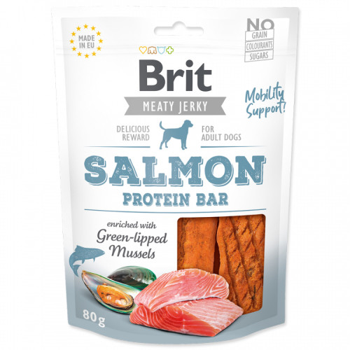 Brit Jerky Salmon Protein Bar 80g Brit Jerky Salmon Protein Bar 80g